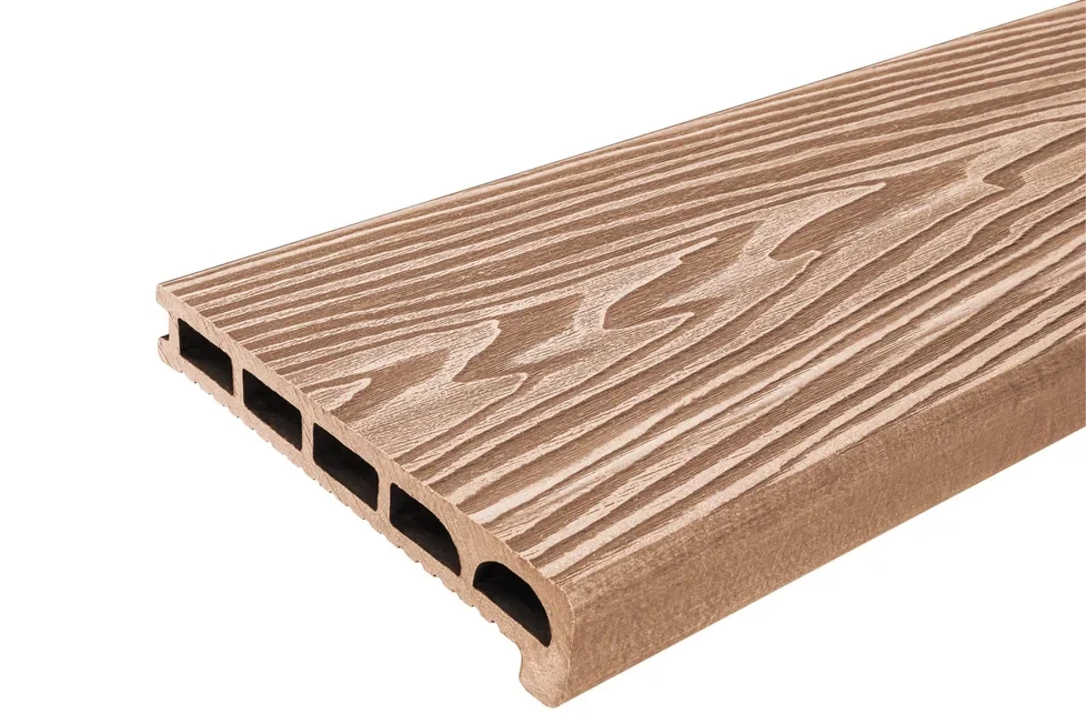 Ступень узкая(полуступень)T-DECKS PREMIUM3D,170*25*3000мм(0,51м2)(Орех,Classic,Брашинг лицевой стор