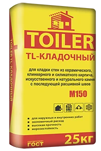 TOILER TL Кладочный цементно-песчаная смесь 25 кг