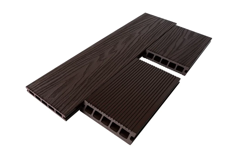 Террасная доска T-DECKS PREMIUM 3D (light) 4м (0,6м2) (Венге, Classic, Без обработки)