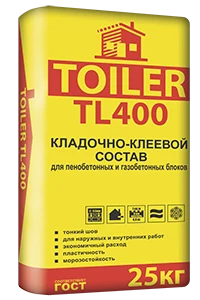 TOILER TL 400 Кладочно-клеевой состав 25 кг (54)