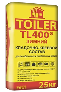 TOILER TL 400 ЗИМНИЙ кладочно-клеевой состав 25 кг шт