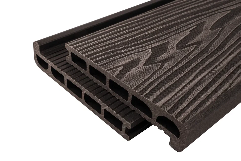 Ступень узкая(полуступень)T-DECKS PREMIUM3D,170*25*4000мм(0,68м2)(Венге,Classic,Брашинг лицевой стор