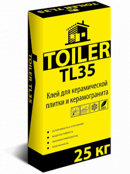 Клей для керамической плитки и керамогранита «TOILER TL35»